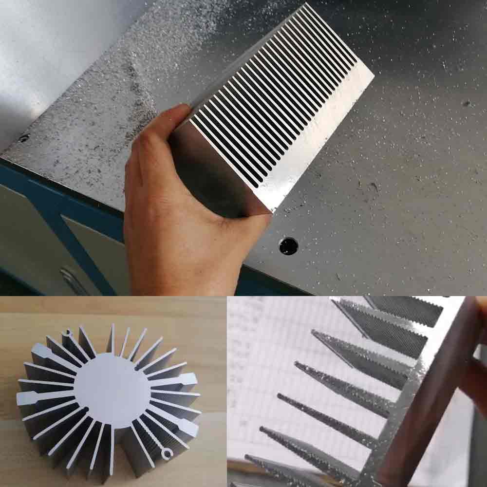 分離式型材切割機(jī)鋸切散熱器、鋁蜂窩板、太陽(yáng)花